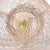 Antique Murano Pink Opal Gold Flecks Iridescent Diamond Quilted Surface Italian Art Deco Glass Serving Bowl For Sale - Image 12 of 12