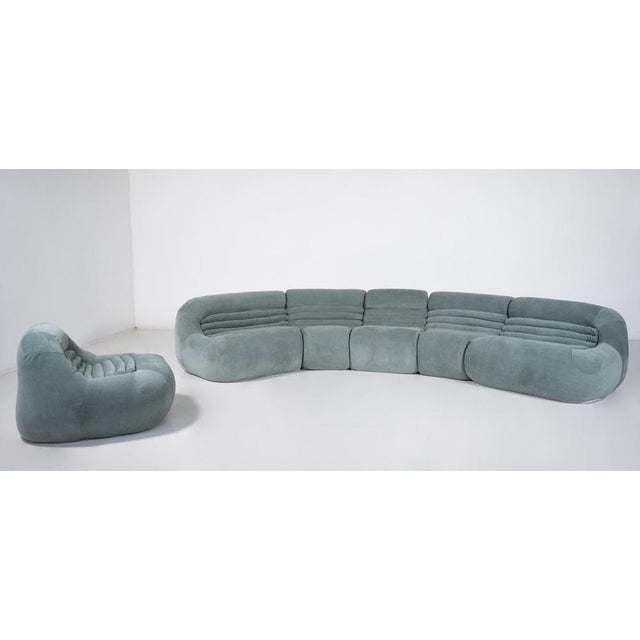 Carrera Sofa and Armchair by De Pas, D'Urbino and Lomazzi for BBB Bonacina, 1960s - New Upholstery This piece is...
