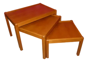 Vintage Nesting Tables, Set of 3