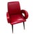 A very stylish pair of 1950s Italian leather arm or bridge chairs. They are covered in red leather, which is in great...