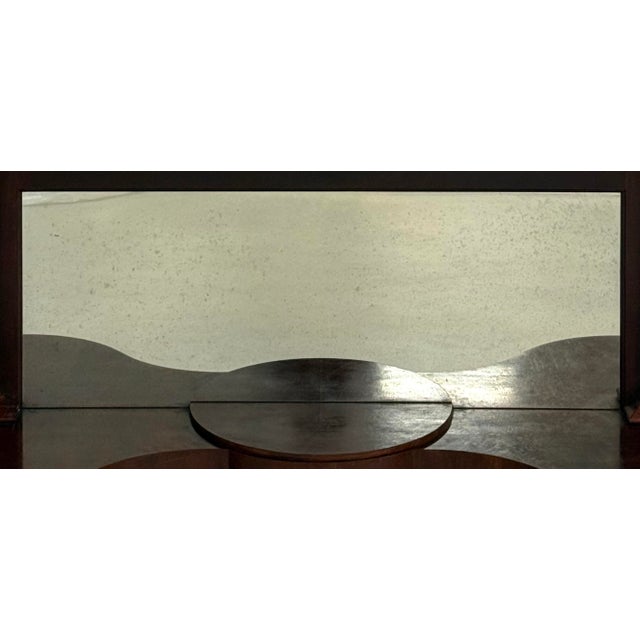 Neoclassical Vintage Ralph Lauren Mahogany & Mirror Console Table For Sale - Image 3 of 9