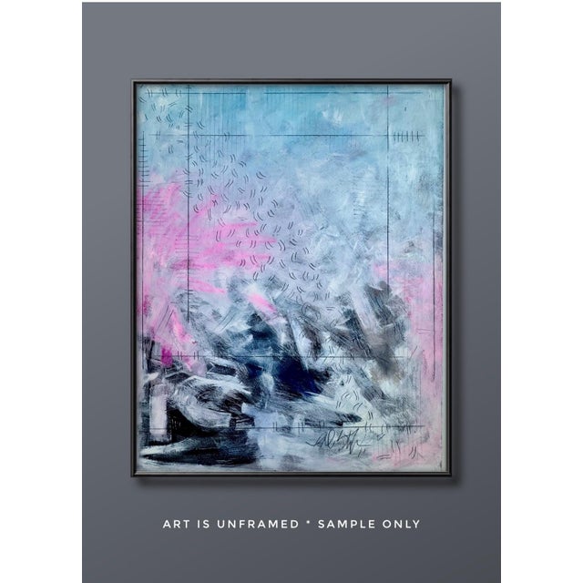 Textile “Cotton Candy” Original Oil Painting by Paula DeStefanis For Sale - Image 7 of 9