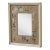 Antique Small-Scale Silk Floral Embroidered Linen Mat Mirror, Circa 1920s-30s For Sale