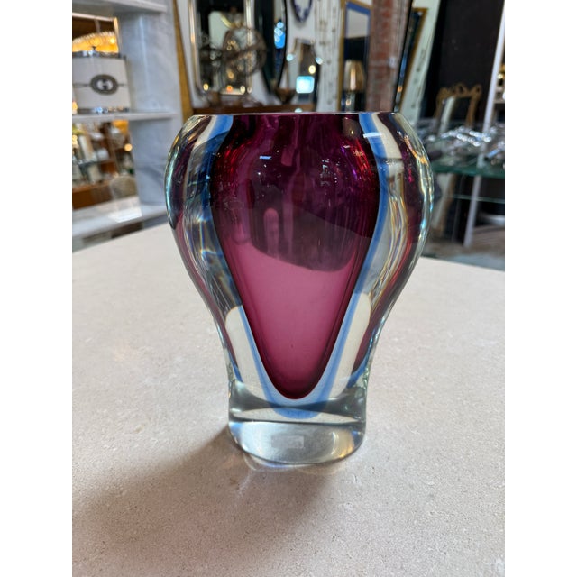 Sommerso Murano Glass Vase by Flavio Poli for Seguso, Italy, 1950s–1960s For Sale In Los Angeles - Image 6 of 6