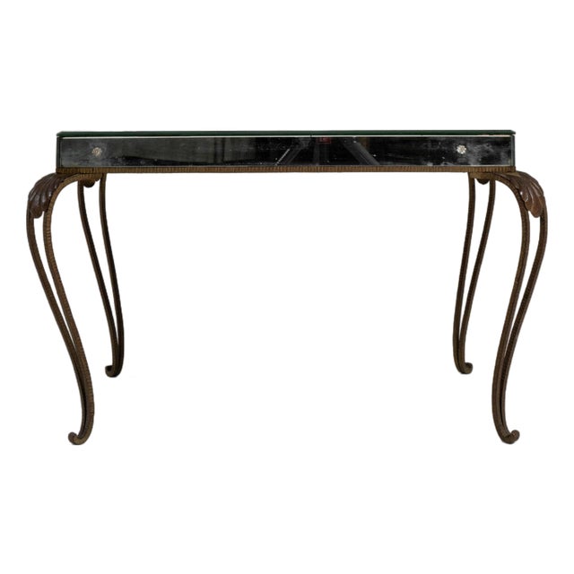 19th Century France Red Metal Coffee Table For Sale
