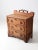 Elegant antique three-drawer chest with beautifully carved leaf-form pulls and a decorative carved back rail. Classic...