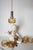 Mid-Century Murano Glass Pendant Lamp with Golden Yellow Waves and Brass, 1970s For Sale - Image 14 of 18