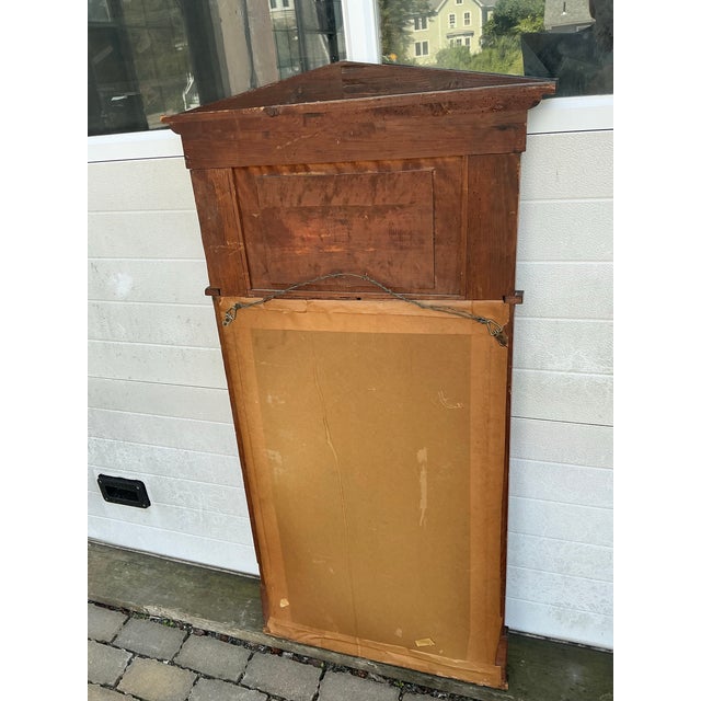 Large Antique Biedermeier Figure Maple Pier Mirror For Sale - Image 12 of 12