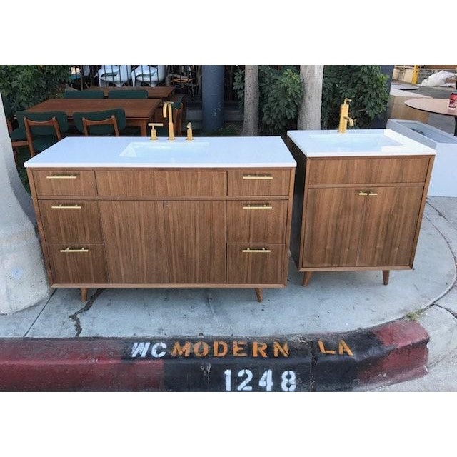 Mid Century Bathroom Vanity, 25" Chairish