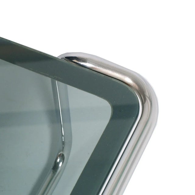 Giotto Stoppino Italian Chrome & Glass Cocktail Table by Giotto Stoppino, 1960s For Sale - Image 4 of 5