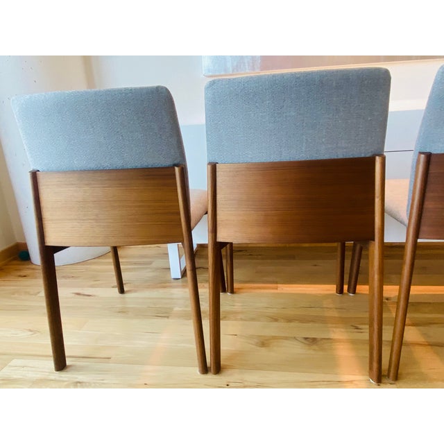 Set of Six Design Within Reach Modern Gray Dining Chairs For Sale - Image 12 of 16