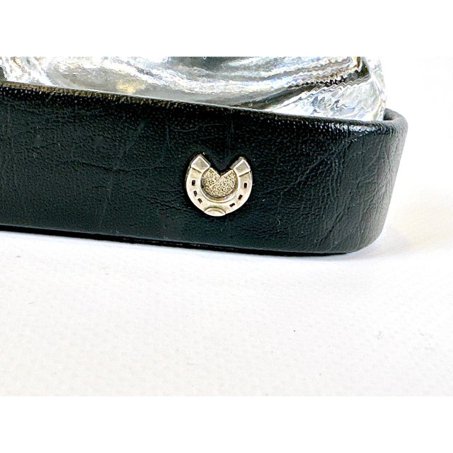 Mid-Century Modern Vintage Leather Pipe Ashtray in the style of Paul Dupré for Lafon, 1960s For Sale - Image 3 of 14