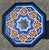 Moroccan Cobalt Blue Moroccan Hand-Painted Accent Table For Sale - Image 3 of 6