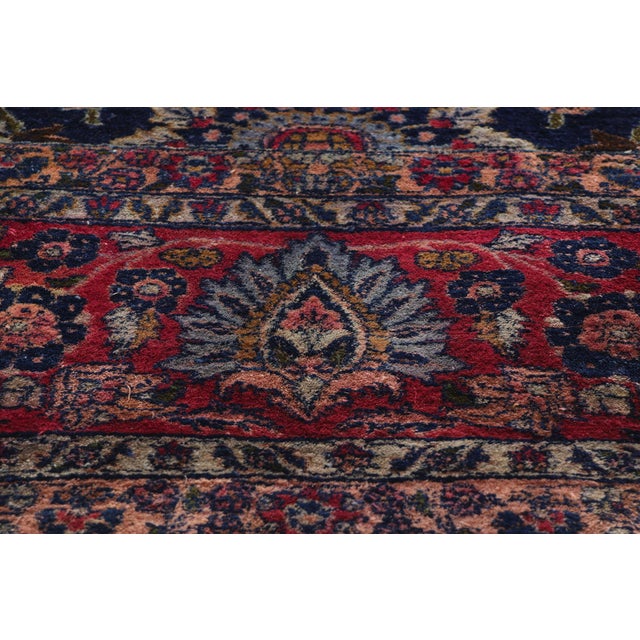 Early 20th Century Antique Persian Sarouk Rug - 11'02 X 18'05 For Sale - Image 5 of 9