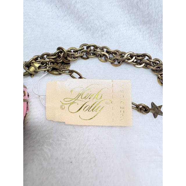 1990s Vintage Kirk’s Folly Guardian Angel Hot Air Balloon Necklace • Mint With Tag For Sale - Image 5 of 14
