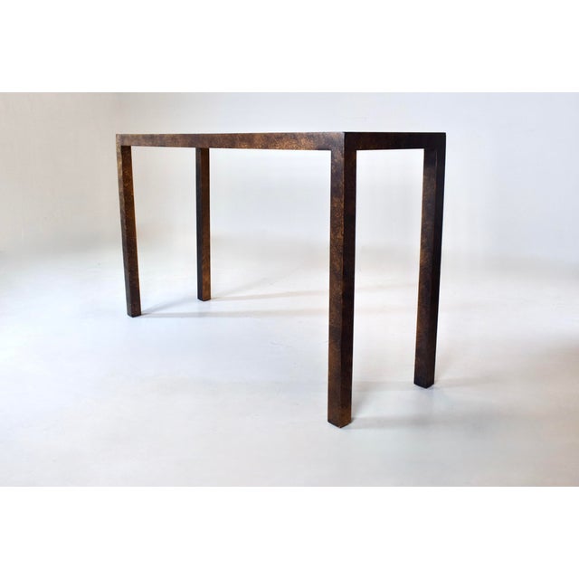 1970s 1970's Milo Baughman for Lane Parsons Console Table in Tortoise For Sale - Image 5 of 8
