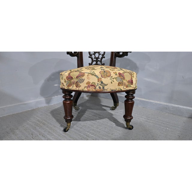 Horseshoe Back Desk Chair, 1850 For Sale - Image 3 of 11