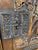 Wood Pair of Antique French Gothic Carved Oak Cabinets With Heraldic Crest Iron Hardware - 2 For Sale - Image 7 of 9