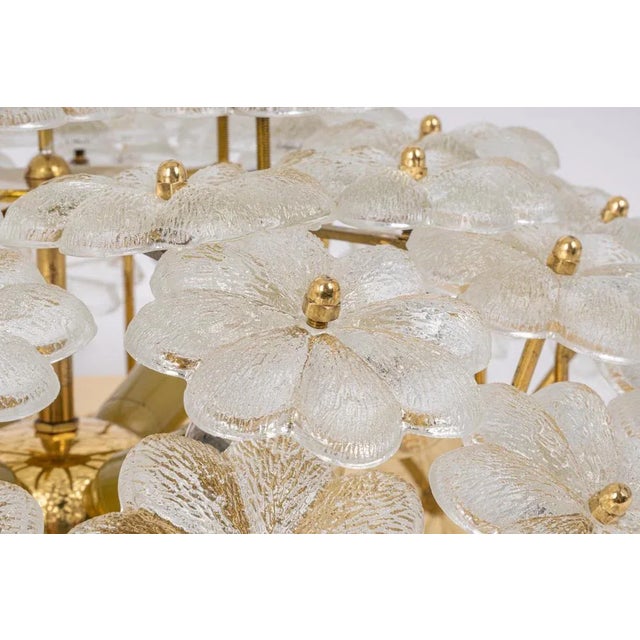 1970s Murano Glass Flower Ceiling Light by Ernst Palme, Germany, 1970s For Sale - Image 5 of 12