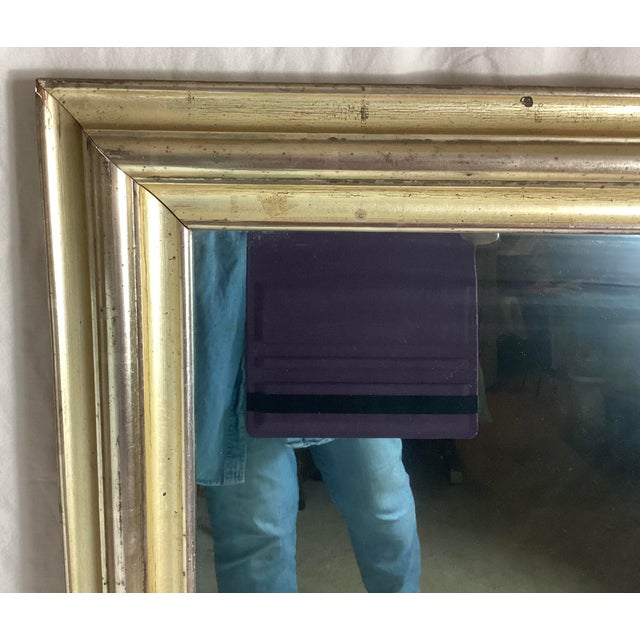 Gold Antique Large Lemon Gold Wall Mirror 25 1/2” X 41 1/2” For Sale - Image 8 of 10