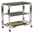 Vintage Silver Bar Cart, 1970s For Sale