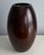 Early 21st Century Dark Walnut Vase With Sculptural Form and Expressive Grain For Sale - Image 5 of 7