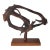 1994 Wood Sculpture "Circle of Life" Signed Nicolae Serban Transylvania 18"w Modernist Expressionist Folk Art For Sale