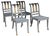 20th Century Italian Wood Chairs, Set of 4 For Sale