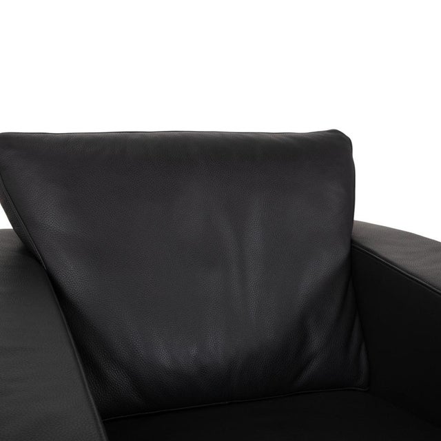 Black Leather 1200 Armchair from Rolf Benz For Sale - Image 5 of 15