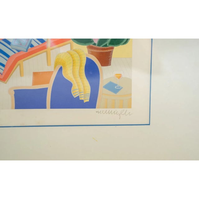 Pop Art Late 20th Century Thomas McKnight - Gustavia,Silkscreen Print on Paper For Sale - Image 3 of 5