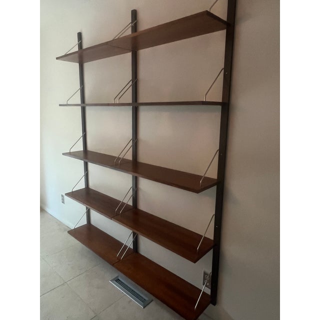 Mid-Century Modern Mid 20th Century Modern Rosewood Shelving Unit For Sale - Image 3 of 4