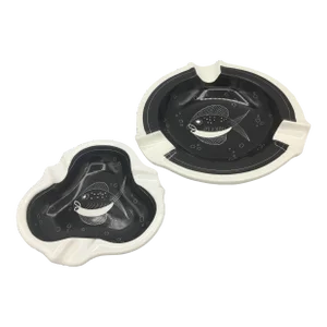 Set of Two Mid Century Modern Swiss Ashtrays