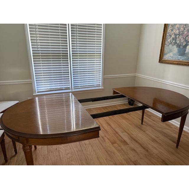 MCM Walnut Drexel Esperanto Dining Table With or Without Chairs For Sale - Image 10 of 16