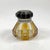 Mid 20th Century Vintage Glass & Enamel Inkwell – Octagonal Cut Glass With Black & Gold Hinged Lid – Decorative Desk or Vanity Accent For Sale - Image 5 of 8