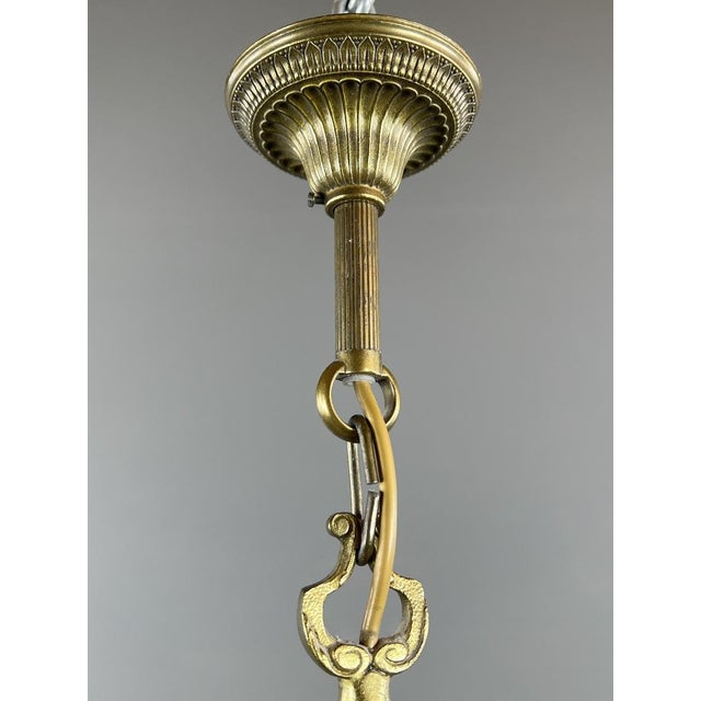20th Century Louis XVI Lantern in Bronze and Glass For Sale - Image 9 of 11
