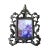 Circa 1980 Baroque-Style Bronze & Gilt Acanthus Leaf Cast Iron Easel Back Picture Frame For Sale