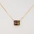 2020s 5.4Ct Bi-Color Tourmaline Necklace in Solid 14k Gold, Bezel Setting Emerald Cut For Sale - Image 5 of 8