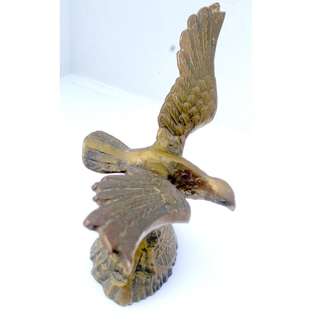 1970s 1970s U S Olympic Team Medal Winner's Sculpture Solid Brass Eagle Statue For Sale - Image 5 of 17