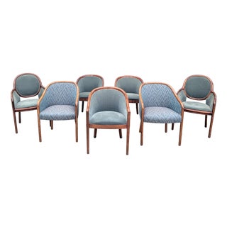 1970s Set of 7 Ward Bennett for Brickel Associates Ash Dining Chairs, 3 Designs For Sale