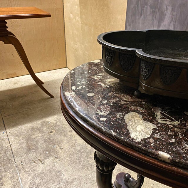 Early 20th Century Footed Bronze Asian Jardiniere For Sale - Image 17 of 17