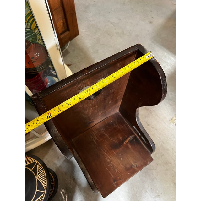 Pair of Vintage Country Core Heart Shaped Children’s Chairs For Sale In Atlanta - Image 6 of 10