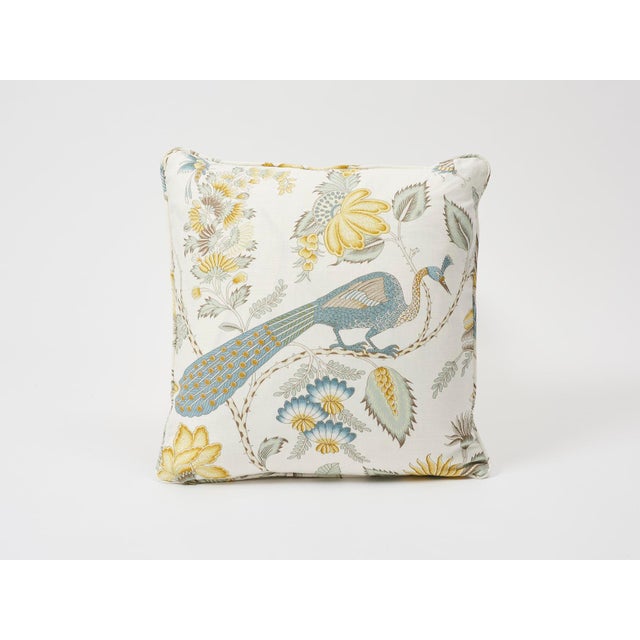 A lush, lively interpretation of a classic French design, with a captivating allover pattern of plumes, blossoms, and...