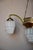 Art Deco Brass and Frosted Pressed Glass Chandelier, 1920s For Sale - Image 10 of 18