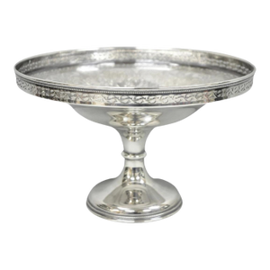 Vintage Barker Ellis England Silver Plated Pedestal Compote Tazza Candy Dish