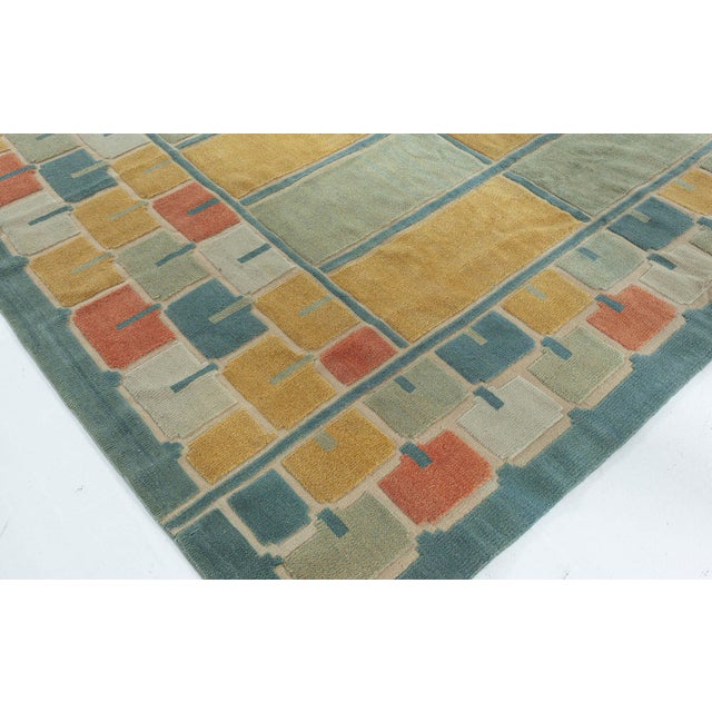 Modern Swedish-Inspired Half Pile Wool Rug by Doris Leslie Blau For Sale - Image 4 of 9