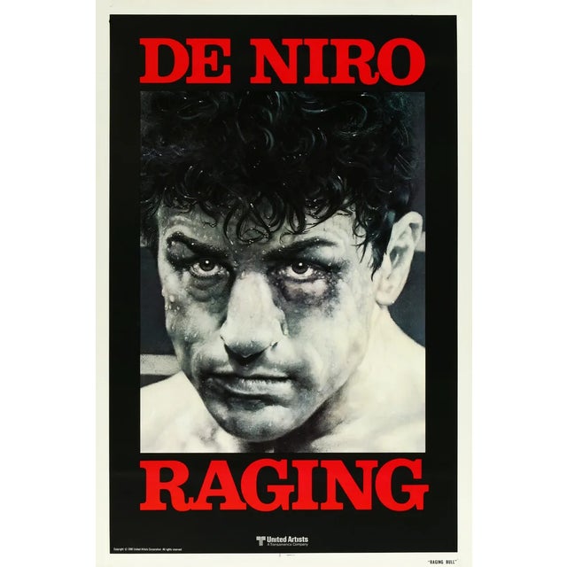 Vintage Raging Bull Original U.S. One Sheet Movie Poster, 1980s For Sale - Image 4 of 4