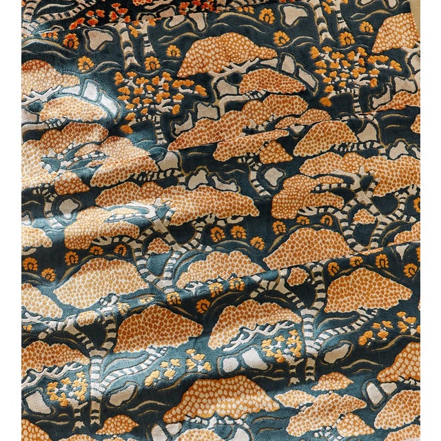 This wonderfully soft cotton velvet with jacquard weft detail was designed in the Sanderson studio. Its durable and an...