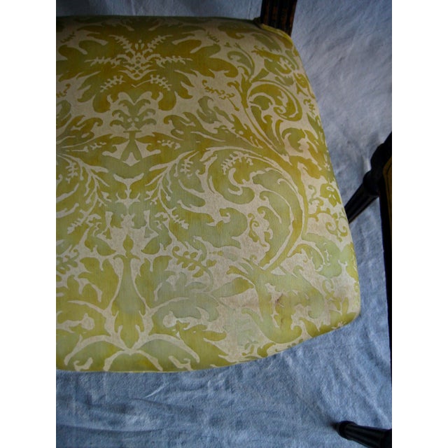 French Set of Four Fortuny Sèvres Design Louis XVI Dinning Chairs Circa 18 Hundreds For Sale - Image 10 of 17