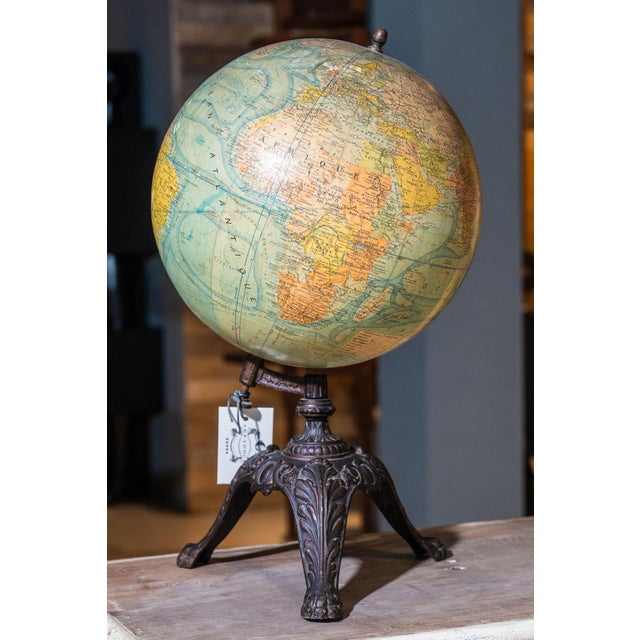 World Map Globe from J. Forest, 1890s For Sale - Image 5 of 5