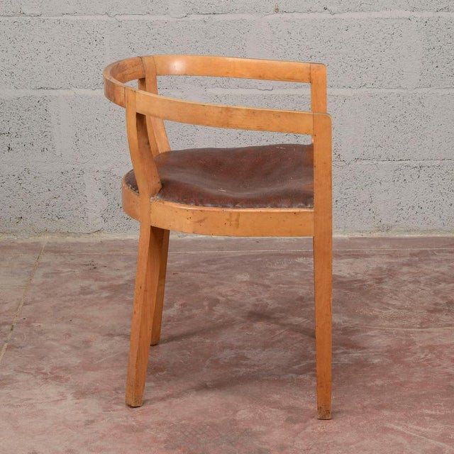 1920s Art Deco Armchair with Deep Seat For Sale - Image 5 of 12